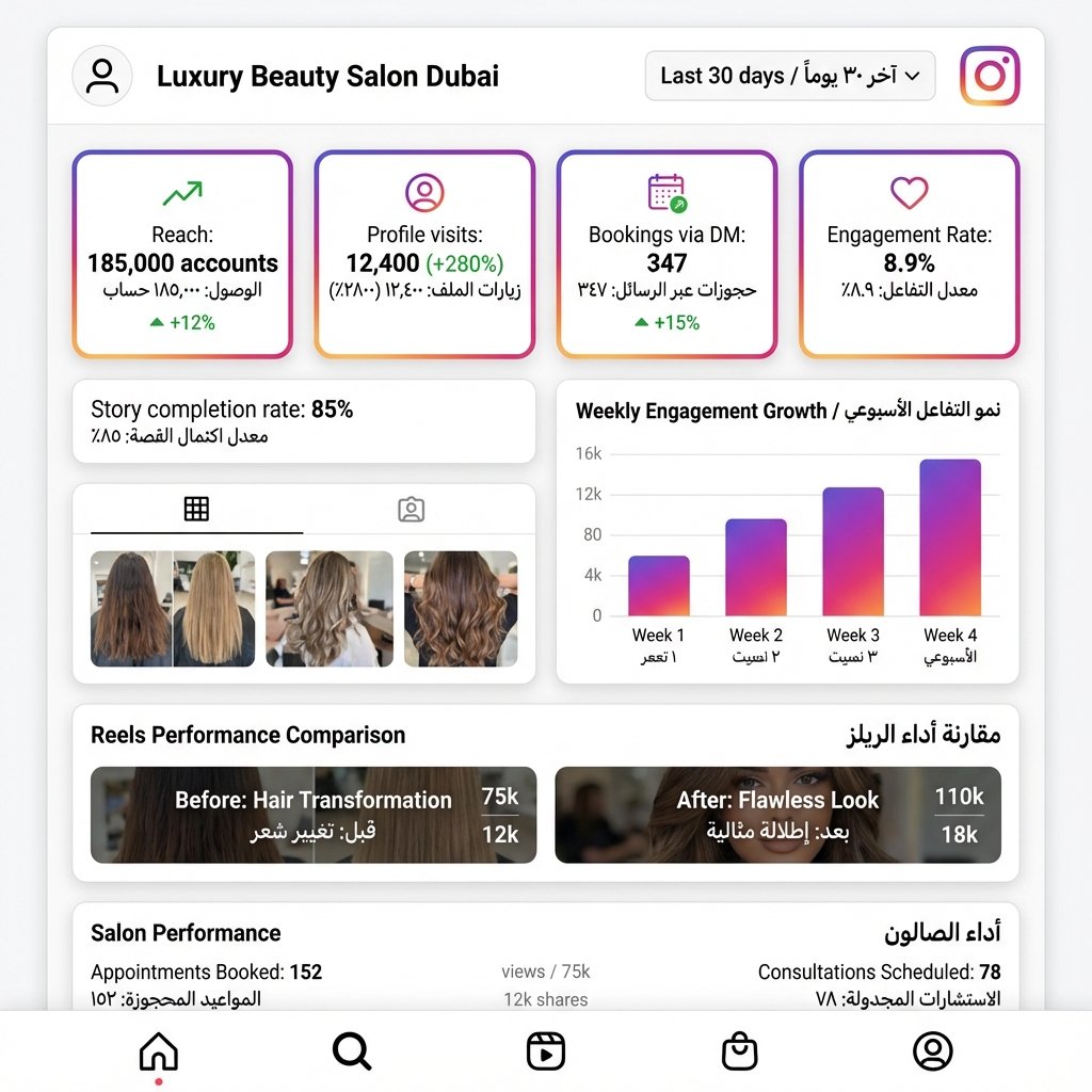 Beauty Salon Instagram Results